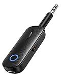 UGREEN Bluetooth Transmitter Receiver for 2 AirPods or BT Devices, Bluetooth Wireless Transmitter for Headphones, 3.5mm Aux Audio Jack Adapter for in-Flight TV Car Home Stereo System