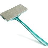 Window Screen Cleaning Brush + Mesh Screen Cleaner Pro | 14.2" Wide Detachable Head | Wet/Dry Dual-Use for Windows, Doors & Patio Screens | Pet Hair Remover Tool | FTLKIBMD