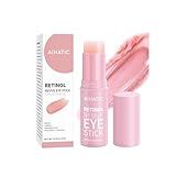 Aihatic Retinol & Caffeine Eye Balm Stick - Dark Circles Relief & Depuffing Treatment, Hyaluronic Acid + Collagen, Gentle Under Eye Cream for Sensitive Skin, Hydrates & Smooths Fine Lines, 0.35oz/10g