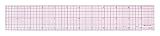 Westcott B-70 8ths Graph Beveled Ruler, 12 in