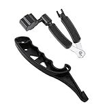 Jiayouy Guitar String Stretcher Winder Cutter Pin Puller, Plastic Guitar String Stretching Tool to Make New String Stay in Tune, and 3 in 1 Guitar Restringing Tool