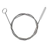 Extra Long Pipe Tube Cleaner Fridge Drain Pipe Dredging Tool Flexible Drain Brush Skinny Tube Spiral Cleaning Brush Drinking Straw Cleaner Brush Nylon Spring Aquarium Filter Brush 155CM (1)