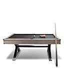 7FT Pool Table for Home, Professional Style Billiard Table Set with Accessories, X-Shaped Legs & Rustic Grey Finish, 84" L x 46.5" W x 32.7" H