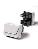 EZDIY-FAB PCIe 5.1 12V-2x6 GPU Adapter, 600W 16 Pin 12VHPWR Power Connector for RTX 5080, 5070 Ti, 4090, 4080, 4070 Ti Graphics Cards,180 Degree, STD Type, White