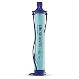 LifeStraw Personal Water Filter for Hiking, Travel and Emergency, Blue, 1PK