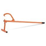 VEVOR 48" Timberjack Log Lifter, Adjustable Heavy Duty Log Roller Cant Hook, Log Jack with Rubber Grip, Log Cant Hook Logging Tools for Rolling and Raising Up Logs up to 15" Dia