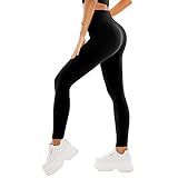 SINOPHANT High Waisted Leggings for Women - Full Length Capri Buttery Soft Yoga Pants for Workout Athletic(Full Black,L-XL)