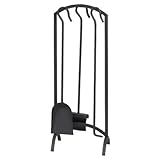 Panacea Products Corp 15959 4-piece Arch Top Black Fireplace Tool Set