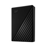 WD 6TB My Passport, Portable External Hard Drive, Black, Backup Software with Defense Against ransomware, and Password Protection, USB 3.1/USB 3.0 Compatible - WDBR9S0060BBK-WESN