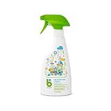 Babyganics Toy & Highchair Cleaner Spray, Fragrance Free, 17oz Spray Bottle