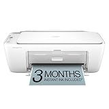 HP DeskJet 2827e Wireless All-in-One Color Inkjet Printer, Scanner, Copier, Best-for-Home, 3 Month Instant Ink Trial Included, AI-Enabled (6W7F5A)