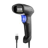 NetumScan USB 1D Barcode Scanner, Handheld Wired CCD Barcode Reader Supports Screen Scan UPC Bar Code Reader for Warehouse, Library, Supermarket