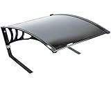 Life Finds Outdoor Shade Cover Designed for Robotic Lawn Mowers, Portable Garage Roof for Robot Mowers, Weather Resistant Polycarbonate Canopy, Black, LF-RLS1