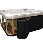 Confer Plastics Hot Tub Panel Replacement Kit – Flexible Spa Panels – Reskirts spas up to 34.5” x 84” x 84” Any Radius Corner – Made in USA! (Black)