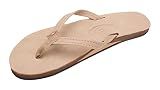 Rainbow Sandals Women's Premier Leather Single Layer Narrow Strap, Sierra Brown, X-Large / 8.5-9.5 B(M) US