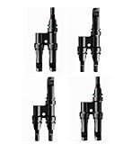 LiuBaiWuQuStars 4PCS Solar Branch Connectors Y Connector for Parallel Connection Between Solar Panels (M/FF+F/MM), Solar Panel Parallel Connectors 1 to 2 Solar Cable Wire Plug Tool Kit