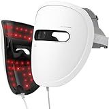 LED Face Mask Light Therapy, Red Light Therapy for Face, 4 Modes with Red, Blue, Near-infrared and Dual Red & Blue Lights for Anti-Aging, Reduce Acne and Blemish Repair, 256 LEDs, Rechargeable Remote
