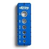 Kreg Portable Drilling Guide - 6 Hardened Drill Guides for Carpentry - Craftsman Tool Accessory