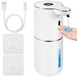 Automatic Soap Dispenser, Hand Soap Dispenser 12.8oz/380ml Smart Rechargeable, Liquid Touchless Soap Dispensers with 6-Level, Wall Mounted or Countertop Dish Soap Dispensing for Bathroom & Kitchen