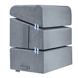 Kayfia Adjustable Heights Foot Rest for Under Desk at Work, Grey