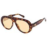 SOJOS Trendy Oversized Polarized Aviator Sunglasses Womens Men Retro Vintage 70s Style UV Protection Sun Glasses SJ2390, Brown Tortoise Frame/Light Brown Lens