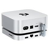 BEELINK EX Mate Mini-B 80Gbps Mac mini M4 Dock & Stand, Up to 8TB NVMe SSD Expansion, PD3.0 Port, SD4.0 Card Reader, 2.5G LAN, 2*USB-A 5Gbps for Laptops/Desktop PC/Mini PC