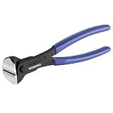 WORKPRO 8 Inch Nail Puller, End Cutting Pliers - Black Finish Chrome Vanadium Steel, High Leverage End Cutting Nipper, Carpenters Pincers, End Snips for Pulling Nails or Cutting Wires