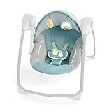 Ingenuity: ity by Ingenuity Sun Valley Canopy Portable Swing - Canopy, 2 Toys, 2-Position Seat Recline, Unisex, for Ages 0-9 Months, Grey