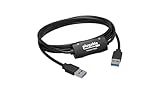 Plugable USB 3.0 Transfer Cable, Unlimited Use, Transfer Data Between 2 Windows PC's, Compatible with Windows 11, 10, 8.1, 8, 7, Vista, XP, Bravura Easy Computer Sync Software Included