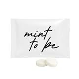 SIMPLY Mint to Be Peppermint Wedding Mints, 50 Wrapped Packets