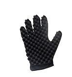 Airlxf Magic Curly Sponge Gloves - Curl Hair Wave Tutorial for Barbers, Twist Brush Styling Tool and Hair Brush