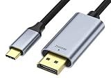 VKP International 3in1 3feets USB C to HDMI Cable, DP Cable and DP to HDMI Cable 4K Ultra-Fast Nylon-Braided with Advanced Shielding, Thunderbolt for laptops, PC, Cameras and HD TV.