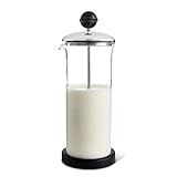 Fino Milk Frother, Tempered Glass, Non-Skid Base, 16-Ounce Capacity