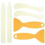 Ymapinc 6 Pcs Folder Paper Creaser Set Bone Folders, Scoring Tool, Paper Creaser, Origami Tools for Handmade Scrapbooking Bookbinding Paper Cards Crafts Leather Burnishing