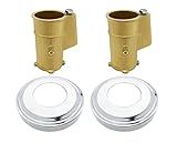 Poolzilla Hand Rail Anchors with Added Escutcheons, 2 Pack, Ladder Anchor and Escutcheon Trim Kit