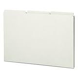 Smead Pressboard Guides, 1/3-Cut Tab (Blank), Legal Size, Gray/Green, 50 per Box (52334)
