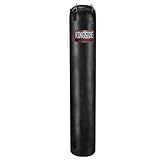 Ringside 100-Pound Muay Thai Heavy Bag, Sturdy Powerhide Punching Bag for Boxing, MMA, Muay Thai, and Kickboxing Training and Workout, Includes Chain and Swivel, Black, 72" H x 13" Dia.