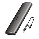 Aluminum M.2 NVMe Enclosure,USB 3.2 Gen2 10Gbps Tool-Free ,SSD Enclosure for PCIe M-Key,Nvme USB Adapter Support UASP Trim for 2280 2260 2242 2230(Sata Protocol NOT Supported)