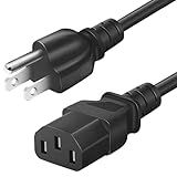 Treadmill Power Cord Replacement 10Ft 3 Prong AC Power Cord for Computer Monitor, Horizon Fitness Treadmills,SupeRun Walking Pad Treadmill Power Cord Superfit, BowFlex, veckory，Sole E35 E55 F63 F80
