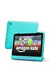 Amazon Fire HD 8 Kids Pro tablet, ages 6-12. Bright 8" HD screen, includes ad-free content, parental controls, 13-hr battery, slim case for older kids, 64GB, Hello Teal, (2024 release)