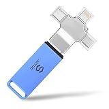 Multiport-Photo-Stick 128GB Automatic Photo & Video Backup for iPhone iPad, Android, PC, Mac | Backup USB Flash Drive with Smart Duplicate Detection | Easy Photo Backup & Transfer Device Memory-Stick