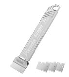 BIQU Panda Edge 3D Printer Scraper + 3PCS Blades Tool Kit, SK5 Steel 3D Printer Removal Spatula Compatible with Bambu-Lab Blade, All Metal 3D Printer Scraper with Comfortable Grip Handle
