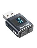 Vaydeer Metal Mini Mouse Jiggler, T5s Mouse Mover with Timer, LED Countdown, Undetectable, 3-Button Control, for Office, Remote Work, Online Meetings,Shaker to Boost Your Productivity (Gunmetal)
