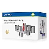 LANMU Accessory Holder Compatible with Dyson V15 V12 V11 V10 V8 V7 Outsize Gen5 G5 Cordless Stick Vacuum, No-Drilling Docking Station Attachments Organizer Accessories Storage Rack