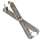 GAOLAOSY Scissor Fuel Line Disconnect Tool, 5/16" and 3/8" Car Fuel Filter Quick Removal Tool, Heater A/C Line Securely Disconnect Wrench for Most Vehicle Models (2in1)