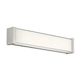 WAC Lighting dweLED, Svelte 16in LED Bathroom Vanity or Wall Light 2700K in Brushed Nickel