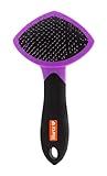 Hartz Groomer's Best Small Slicker Brush for Cats and Small Dogs, Black/Violet, 1 Count