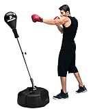 TechTools Punching Bag with Stand, Boxing Bag for Teens & Adults - Height Adjustable - Speed Bag for Training, Boxing Equipment, Stress Relief & Fitness