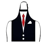 yoooliwicng funny aprons for men Adult Suit-Themed Apron - Elegant Design Perfect for Kitchen, Baking, Hosting Parties, Catering Services & Special Events