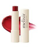 Melixir Vegan Lip Butter (12 Colors), Hydrating Tinted Lip Balm Stick, Bee-Free, Petrolatum-Free, Plant-Based, Moisturizes Dry & Chapped Lips With Shea Butter, Sheer, Natural Finish - #03 Red Velvet